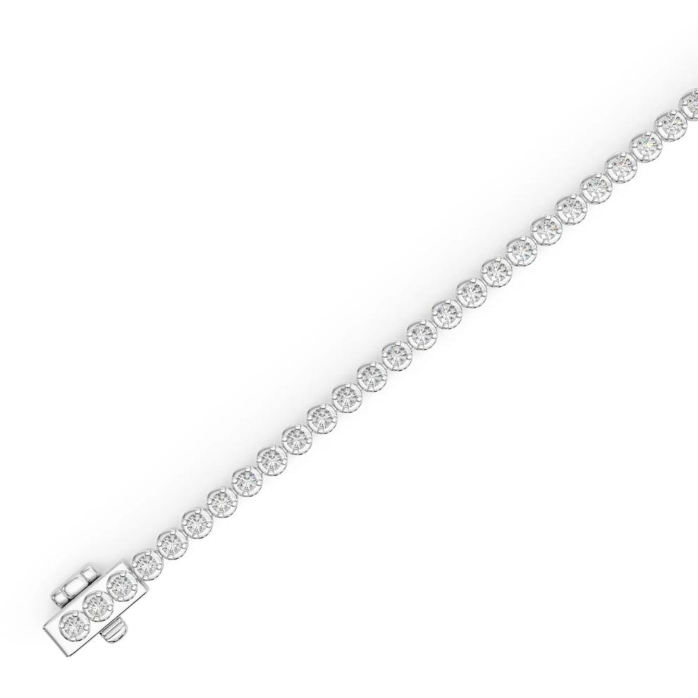 Diamond Tennis Bracelet in 10K Yellow Gold (2 1/3 ct. tw.) – Image 3 of 4