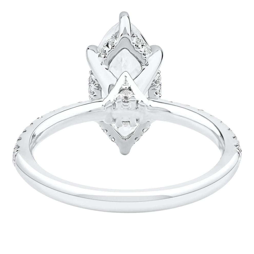 Palmer Lab Grown Diamond Marquise Engagement Ring in 14K White Gold (2 7/8 ct. tw.) – Image 4 of 5