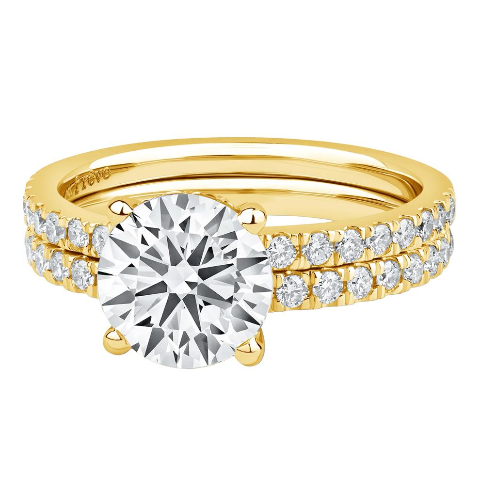 Charlotte Lab Grown Diamond Engagement Ring Set in 14K Yellow Gold (2 3/4 ct. tw.) – Image 4 of 4