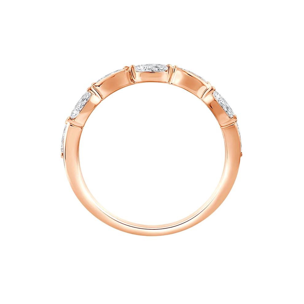 Lab Grown Diamond Marquise Stack Band in 10K Rose Gold (1/2 ct. tw.) – Image 2 of 3