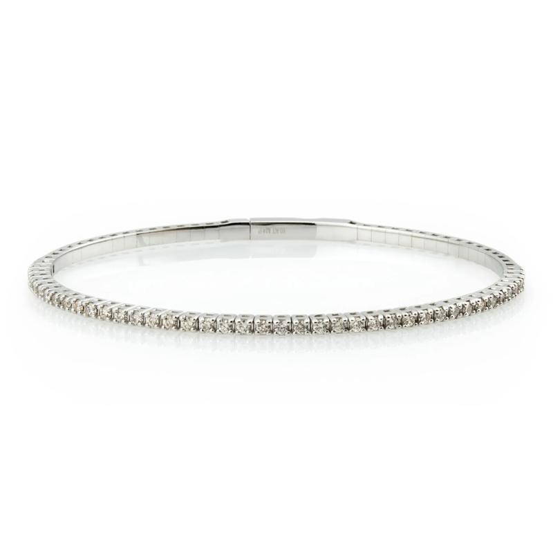 Diamond Flex Bangle in 10K White Gold &#40;1/2 ct. tw.&#41; – Image 1 of 1