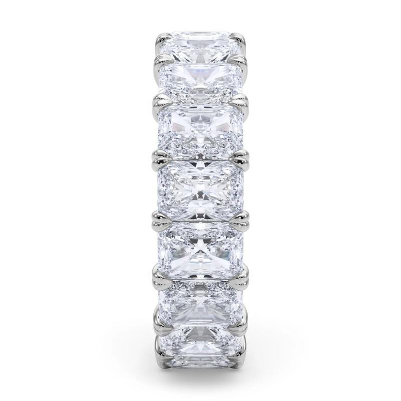 Lab Grown Diamond Radiant-Cut Eternity Band in Platinum (7 ct. tw.) – Image 3 of 5