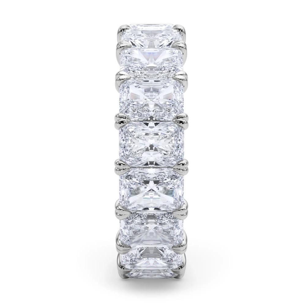 Lab Grown Diamond Radiant-Cut Eternity Band in Platinum (7 ct. tw.) – Image 3 of 5