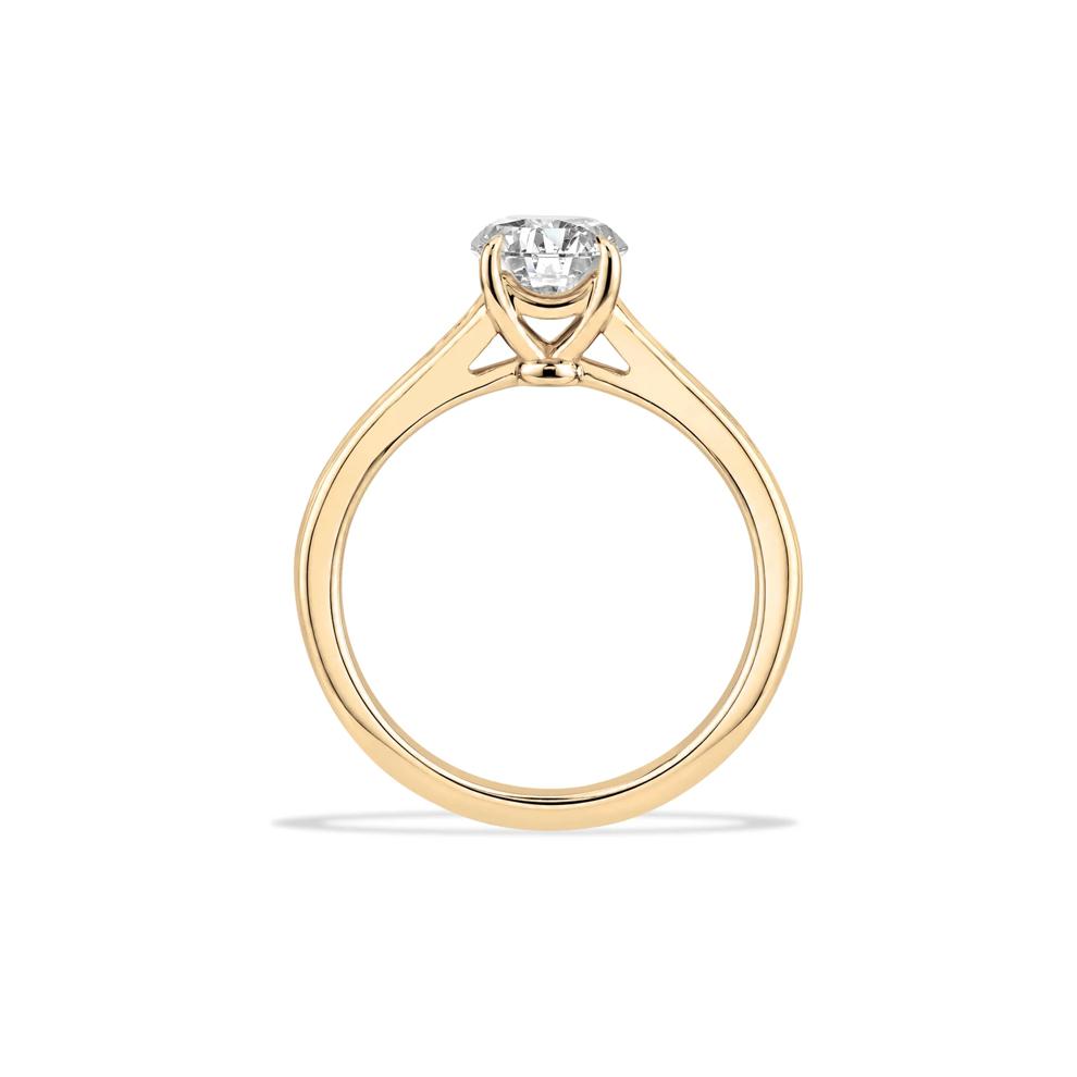 Diamond Round Engagement Ring in 14K Yellow Gold (1 1/4 ct. tw.) – Image 2 of 4