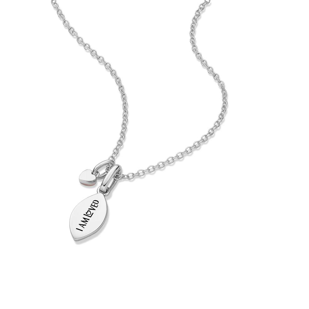 Lab Grown Diamond Accent Football Pendant in Sterling Silver &amp; 10K Rose Gold – Image 5 of 5