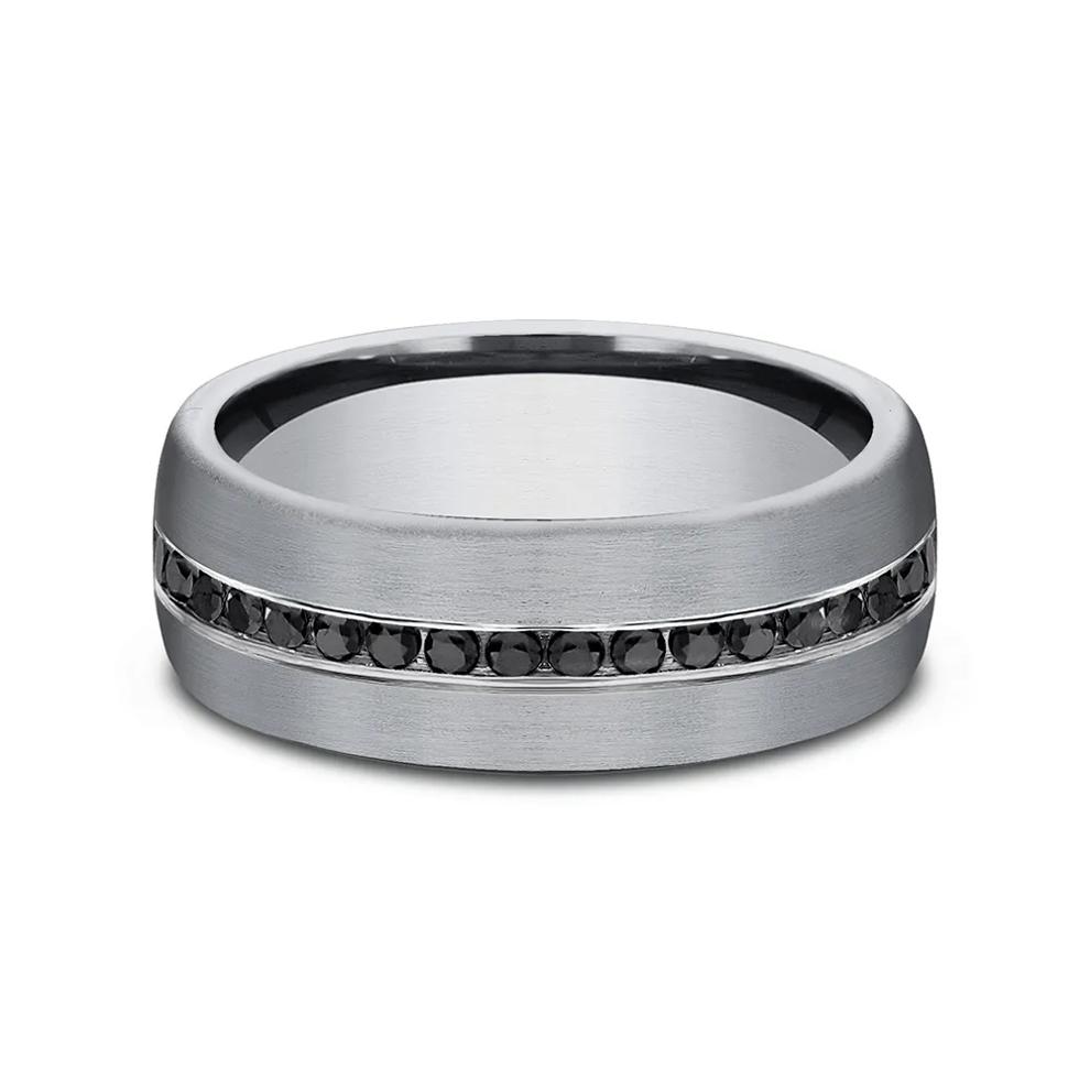 Men's 3/8 ct. tw. Diamond Band in Grey Tantalum – Image 1 of 4