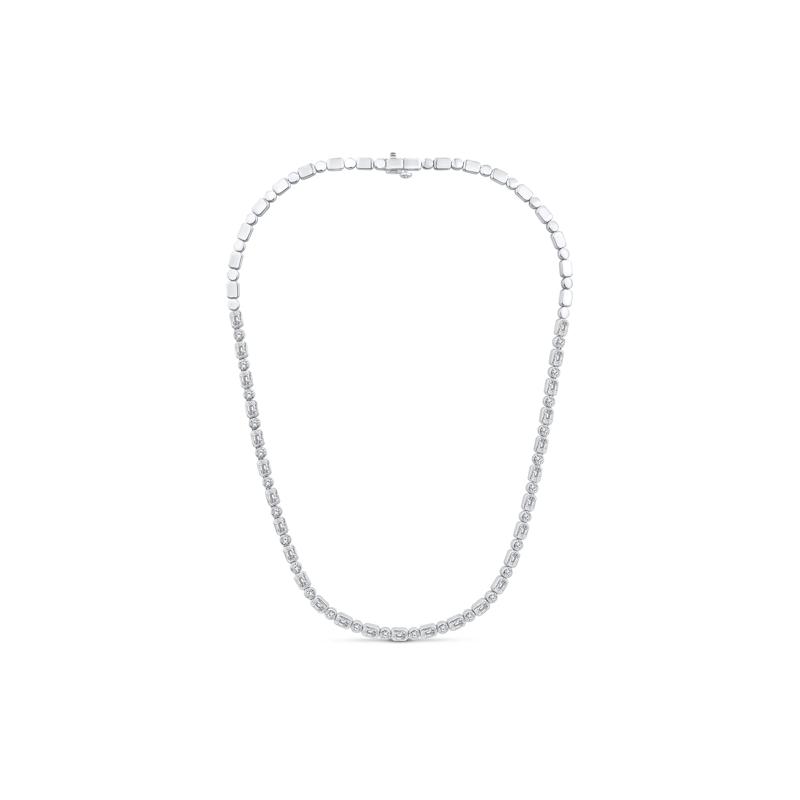 Lab Grown Diamond Tennis Necklace in 14K White Gold &#40;14 ct. tw.&#41; – Image 1 of 2