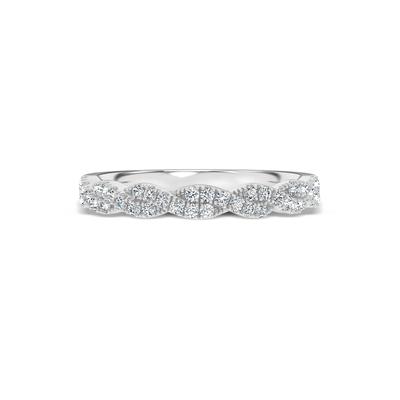 Lab Grown Diamond Twist Band in 10K White Gold (1/3 ct. tw.)
