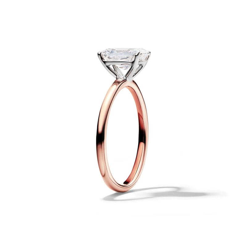 Lab Grown Diamond Radiant-Cut Solitaire Ring in 14K Rose Gold (1 1/2 ct.) – Image 3 of 4