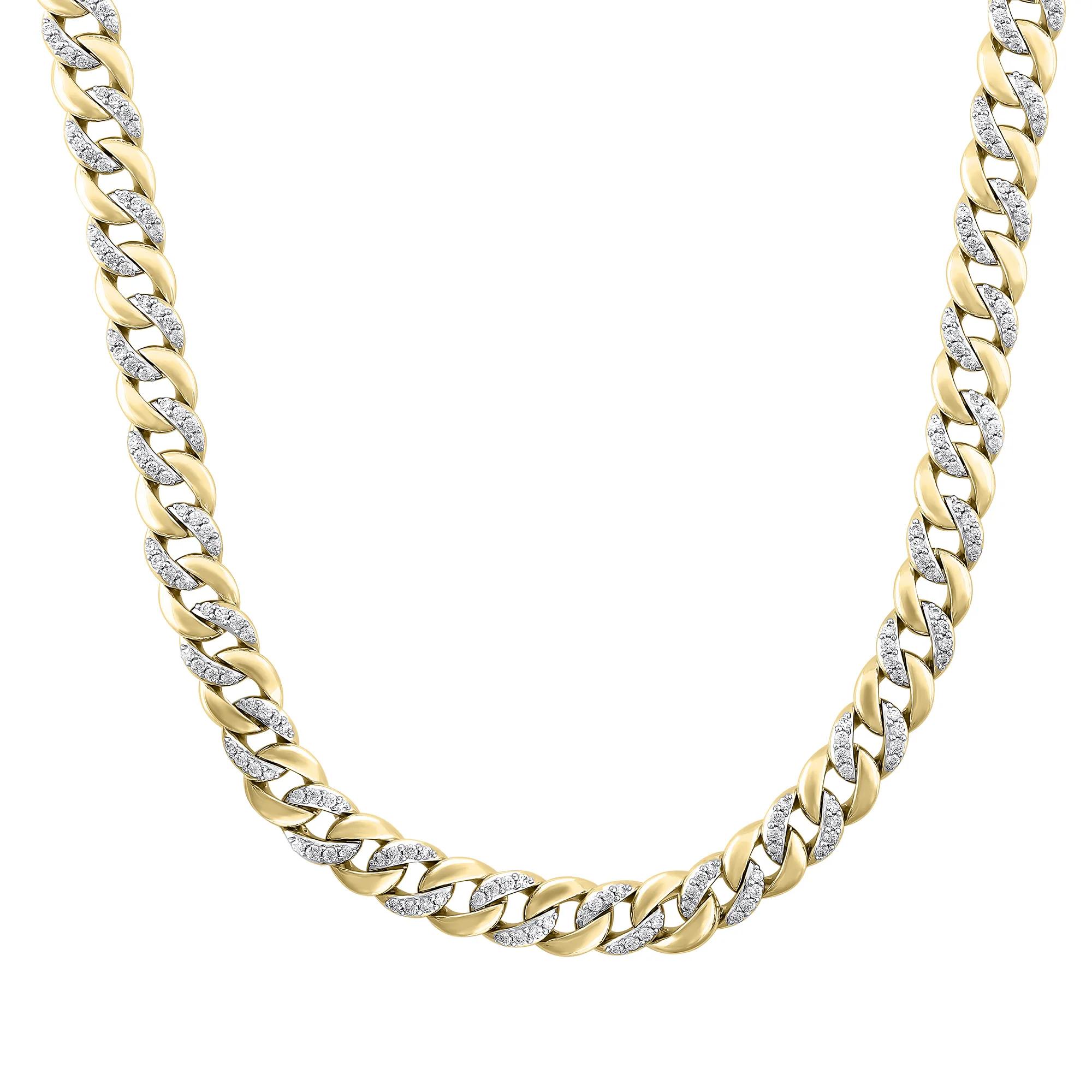 Lab Grown Diamond Solid Cuban Chain, 6.5MM, 22