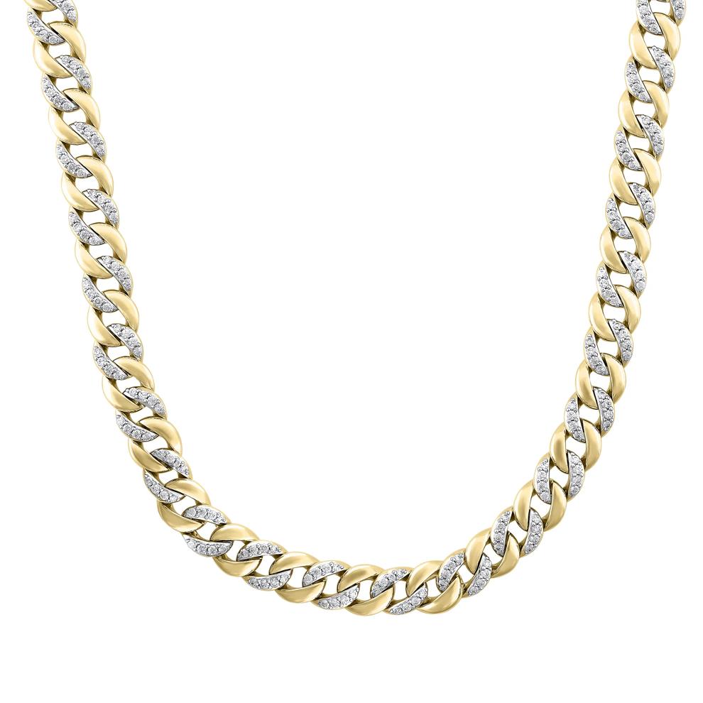 Lab Grown Diamond Solid Cuban Chain, 6.5MM, 22" (4 ct. tw.) – Image 1 of 3
