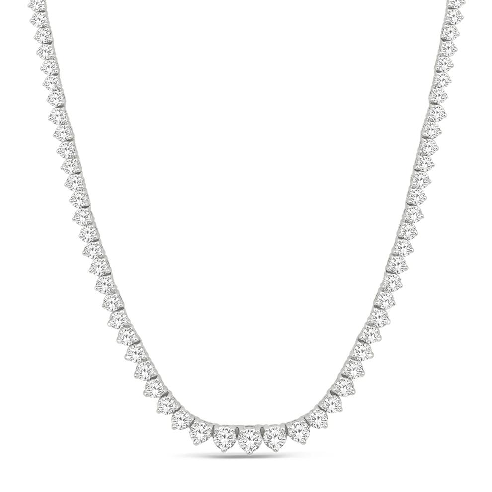 Lab Grown Diamond Riviera Necklace in 10K White Gold (10 ct. tw.) – Image 1 of 3