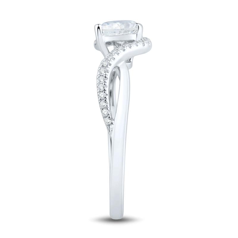 Lab Grown Diamond Pear-Shaped Ring in 10K White Gold &#40;1/2 ct. tw.&#41; – Image 3 of 3