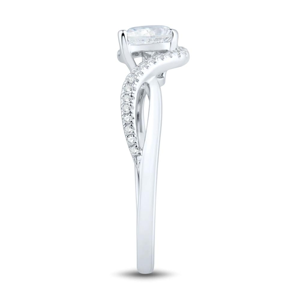 Lab Grown Diamond Pear-Shaped Ring in 10K White Gold (1/2 ct. tw.) – Image 3 of 3