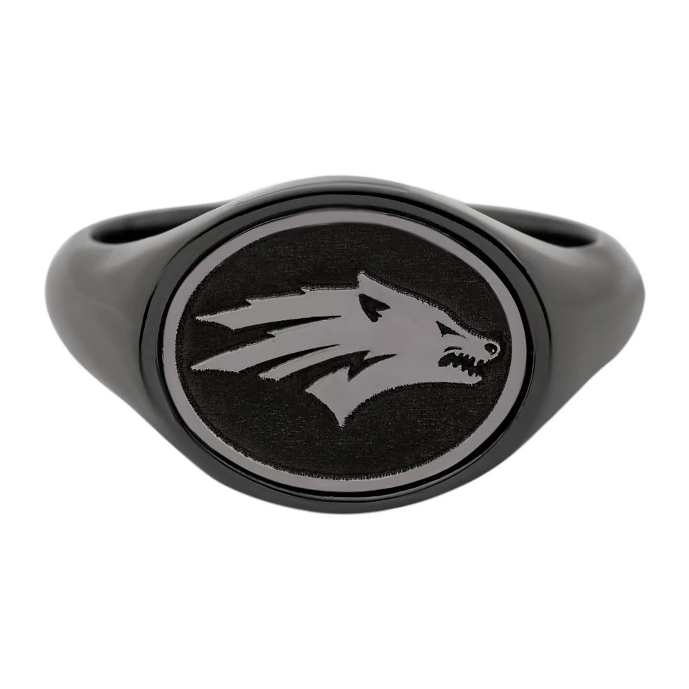 University of Nevada Wolf Signet Ring in Zirconium and Tantalum – Image 1 of 3