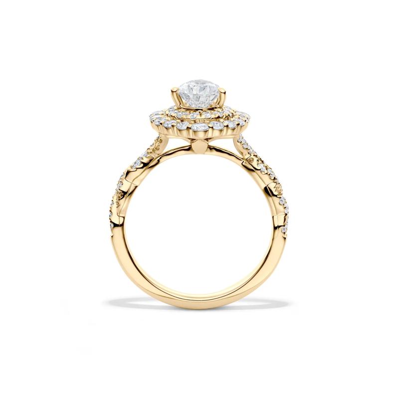 Florence Lab Grown Diamond Bridal Set in 14K Yellow Gold &#40;2 ct. tw.&#41; – Image 2 of 4