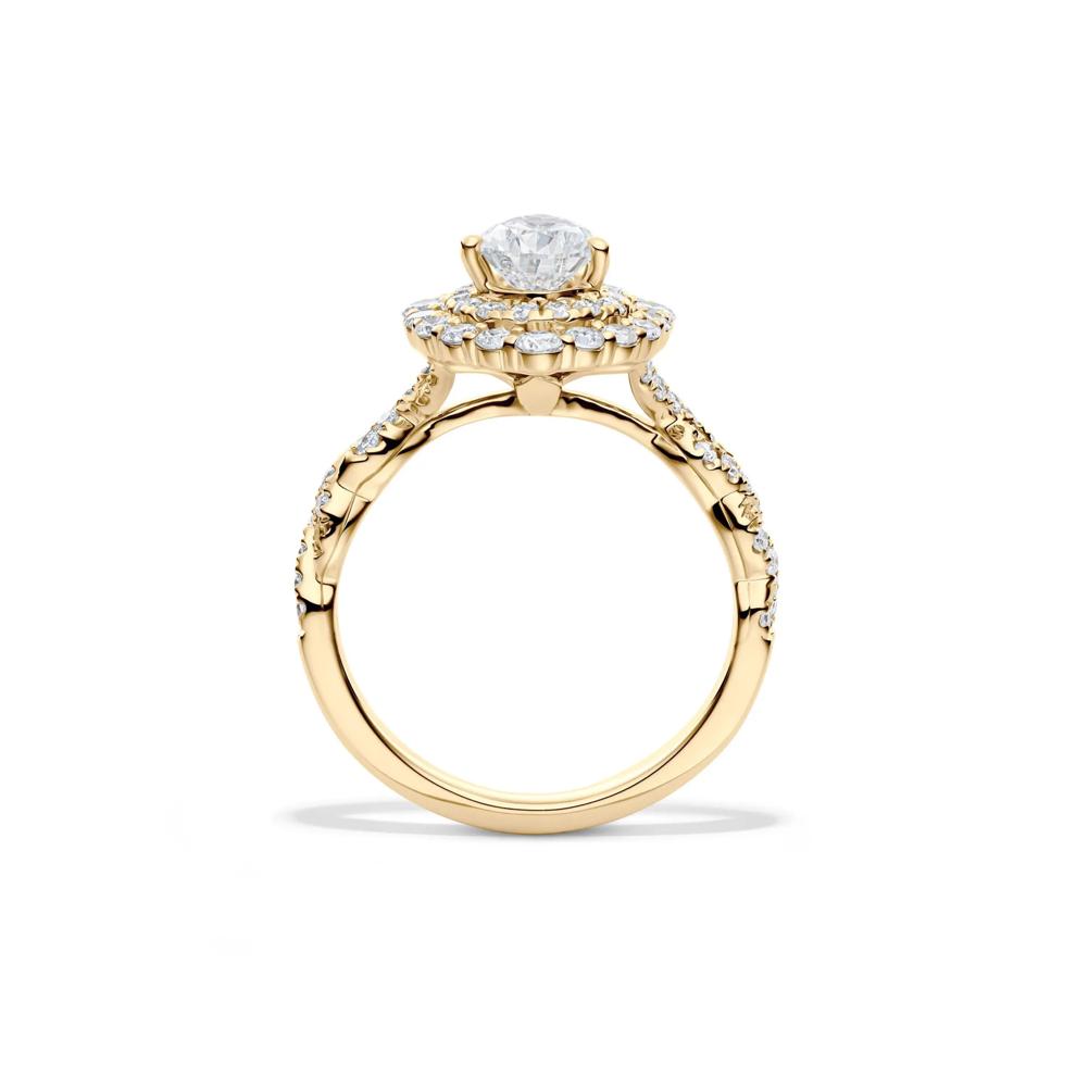 Florence Lab Grown Diamond Bridal Set in 14K Yellow Gold (2 ct. tw.) – Image 2 of 6