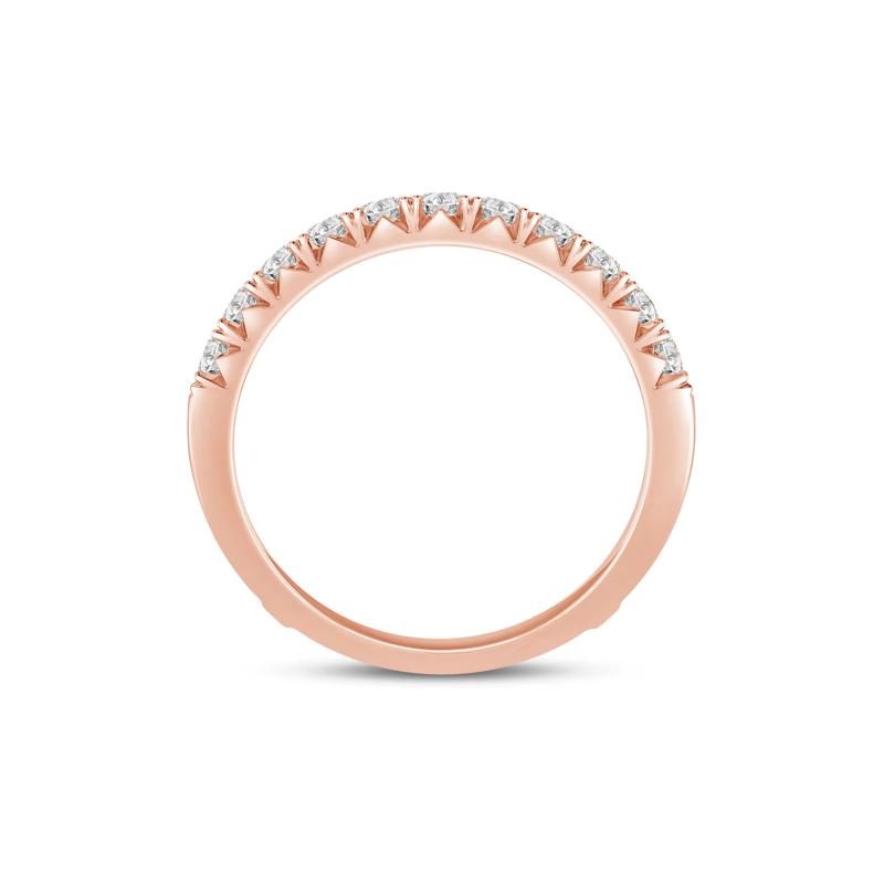 Lab Grown Diamond French Pav&eacute; Ring Enhancer in 14K Rose Gold &#40;1 ct. tw.&#41;  – Image 2 of 3