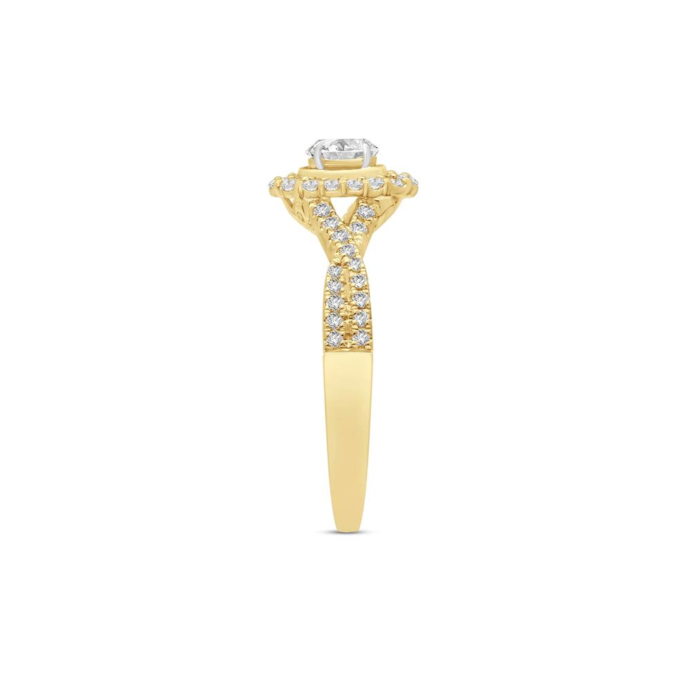 5/8 ct. tw. Oval-Shaped Diamond Engagement Ring in 14K Yellow Gold – Image 2 of 3