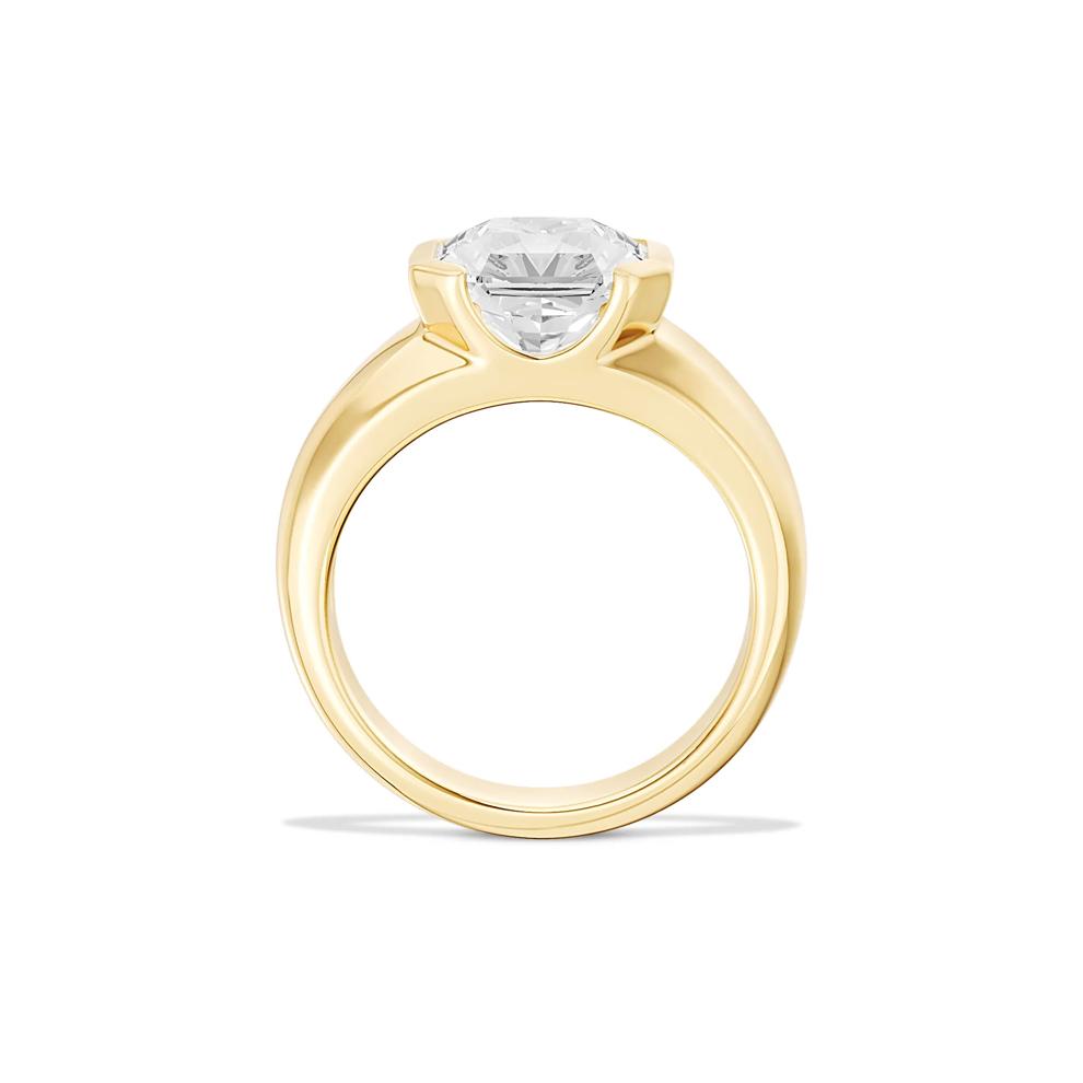 Dove Lab Grown Diamond Asscher-Cut Solitaire Engagement Ring in 14K Yellow Gold (4 ct.) – Image 3 of 4