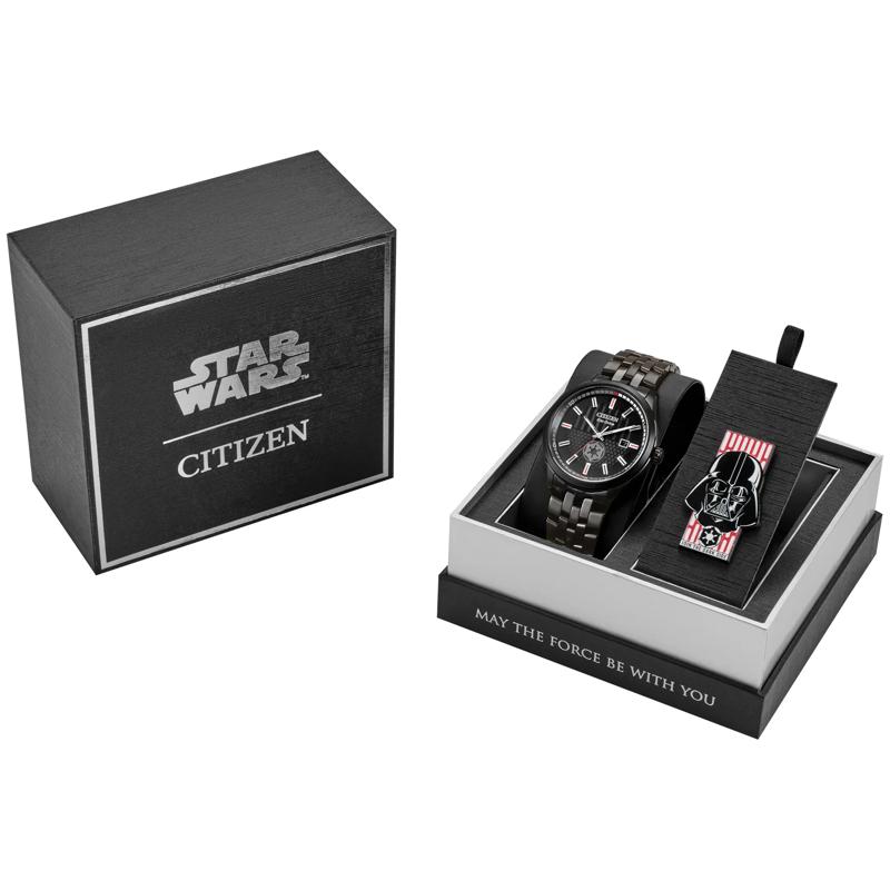 Men&#39;s Darth Vader Returns Watch Boxed Set in Black Ion-Plated Stainless Steel, 41MM – Image 5 of 5