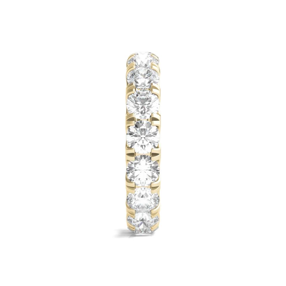 Lab Grown Round Diamond Eternity Band in 14K Yellow Gold (4 ct. tw.) – Image 3 of 3