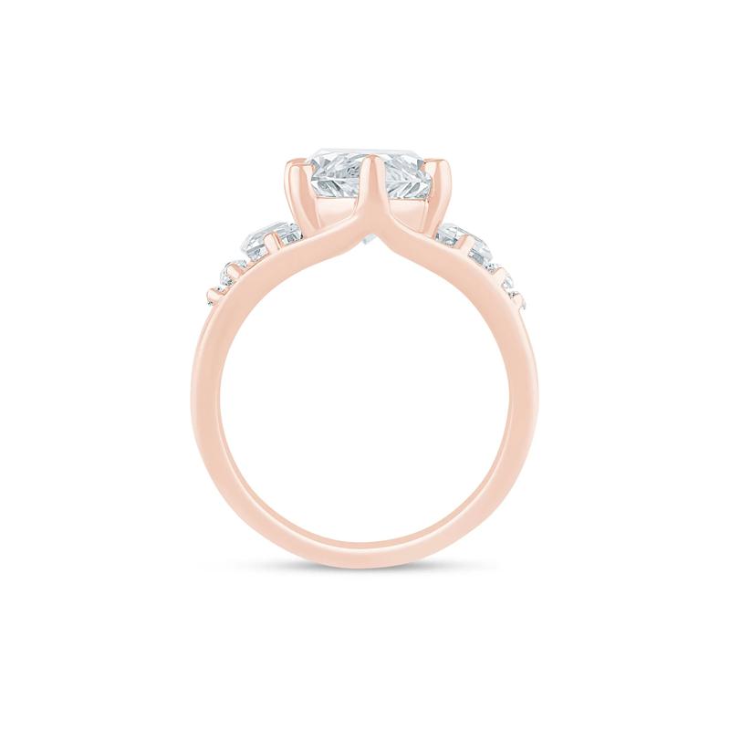 Lab Grown Diamond Marquise Engagement Ring in 18K Rose Gold &#40;6 3/8 ct. tw.&#41; – Image 2 of 3