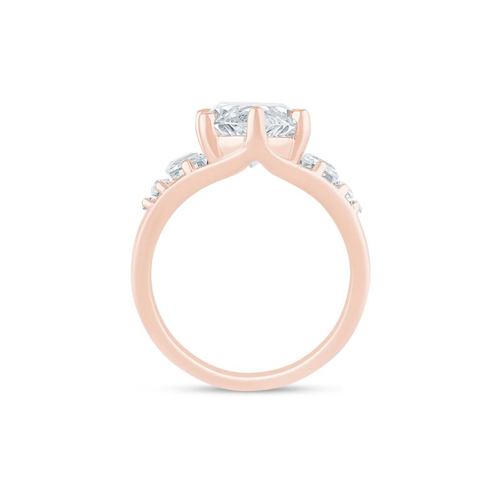 Lab Grown Diamond Marquise Engagement Ring in 18K Rose Gold (6 3/8 ct. tw.) – Image 2 of 3