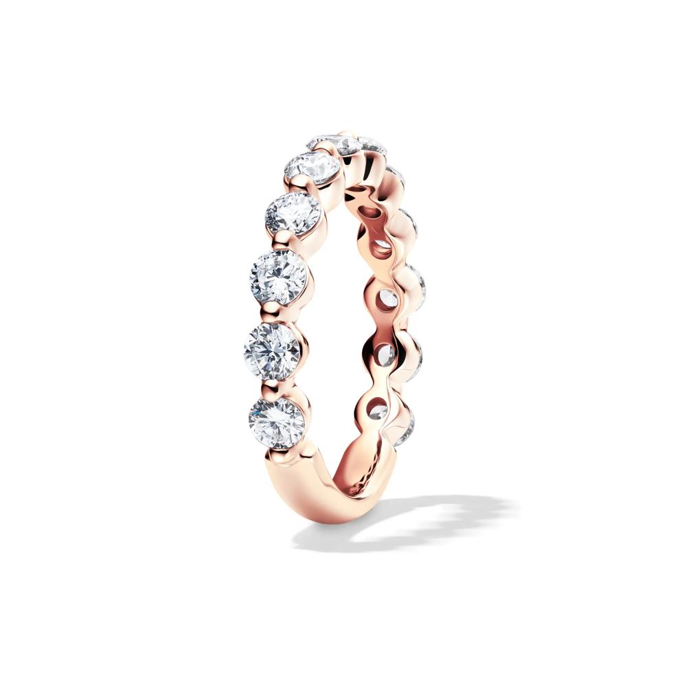 Lab Grown Diamond Wedding Band in 14K Rose Gold (1 1/2 ct. tw.) – Image 3 of 4