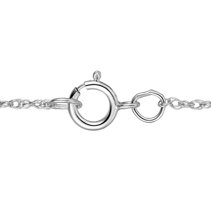 Garnet Cross Pendant in Sterling Silver – Image 3 of 3