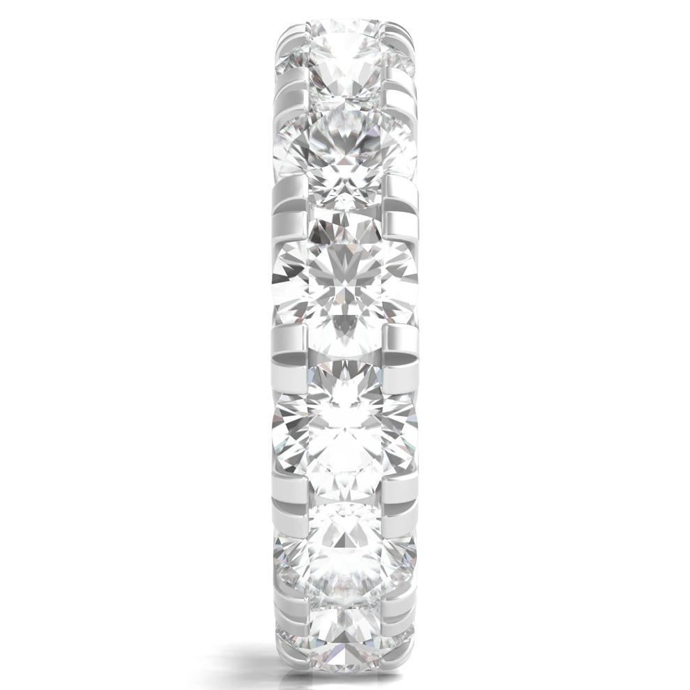 Round-Cut Diamond Eternity Band in 14k White Gold (7 ct. tw.) – Image 3 of 3