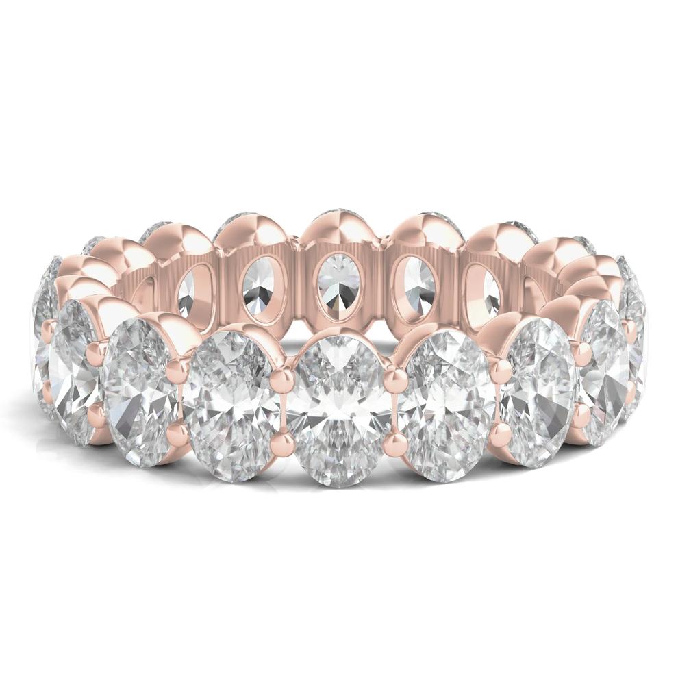 Oval-Cut Diamond Eternity Band in 14k Rose Gold (7 ct. tw.) – Image 1 of 3