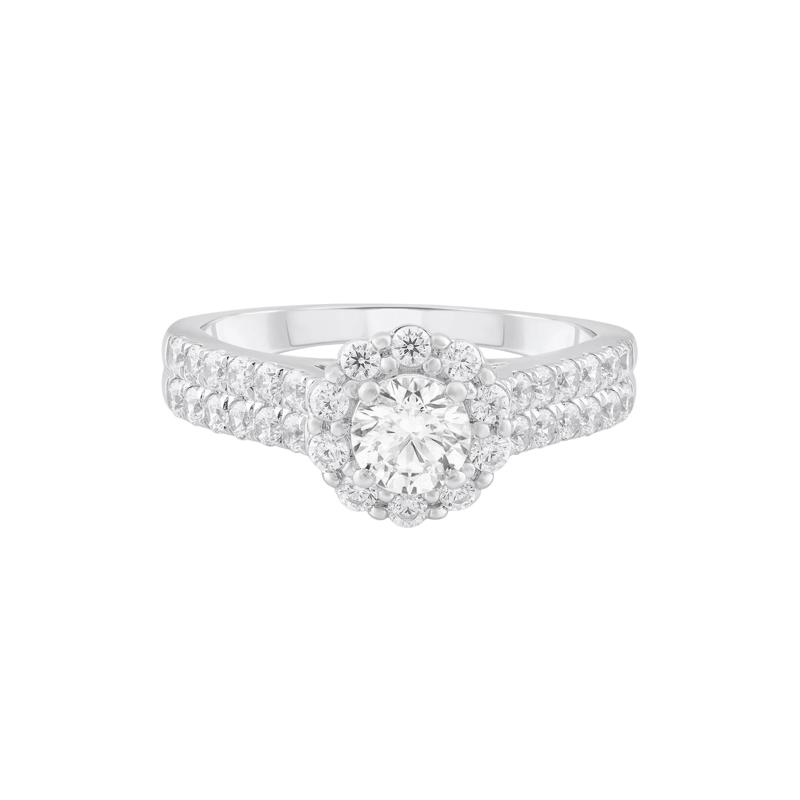 Diamond Engagement Ring in 14K White Gold &#40;1 ct. tw.&#41; – Image 1 of 3