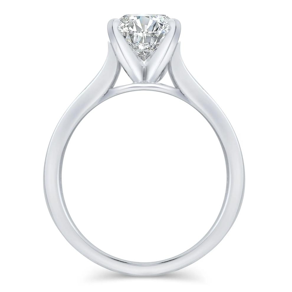 Split-Shank Semi-Mount Engagement Ring in 14K Gold (Setting Only) – Image 2 of 3