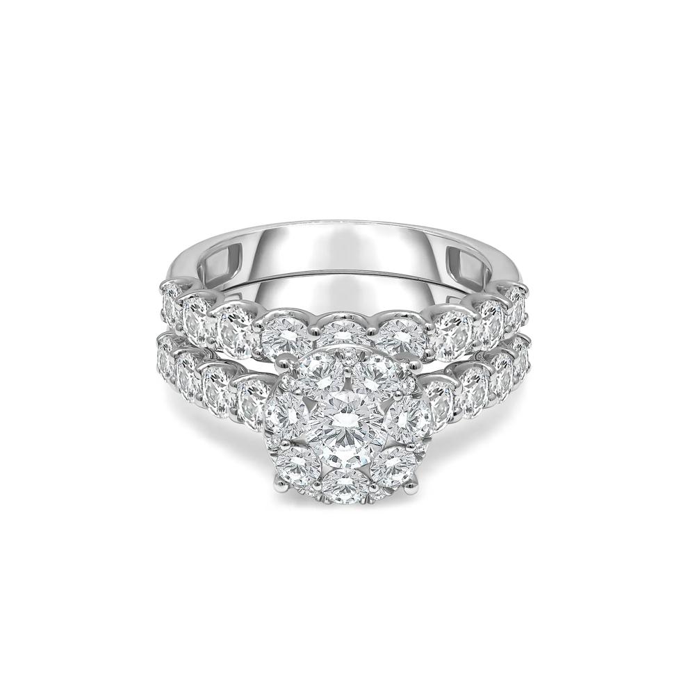 Lab Grown Diamond Engagement Ring Set in 10K White Gold (3 ct. tw.) – Image 1 of 3