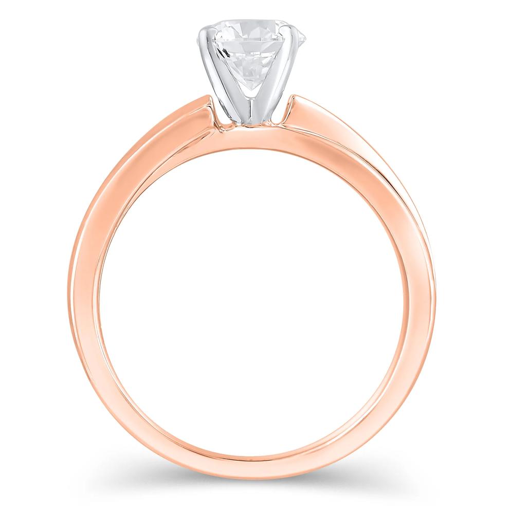 Open Crossover Semi-Mount Engagement Ring in 14K Gold (Setting Only) – Image 3 of 6