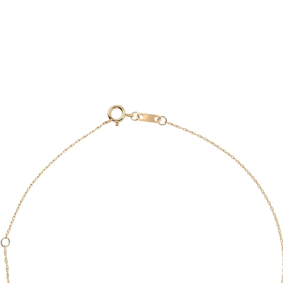 Diamond Bezel Clover Pendant Necklace in 10K Yellow Gold (1/4 ct. tw.) – Image 2 of 4