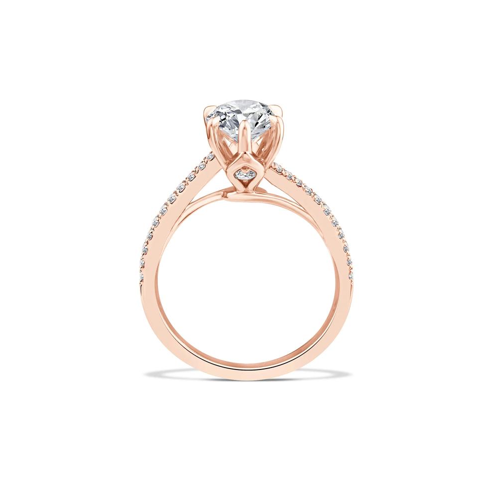 Lab Grown Diamond Marquise Bypass Engagement Ring in 18K Rose Gold (2 1/4 ct. tw.) – Image 2 of 4