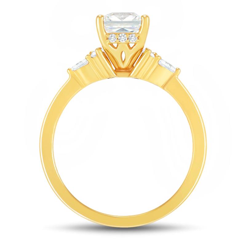Lab Grown Diamond Engagement Ring in 14K Yellow Gold &#40;2 1/4 ct. tw.&#41; – Image 2 of 3
