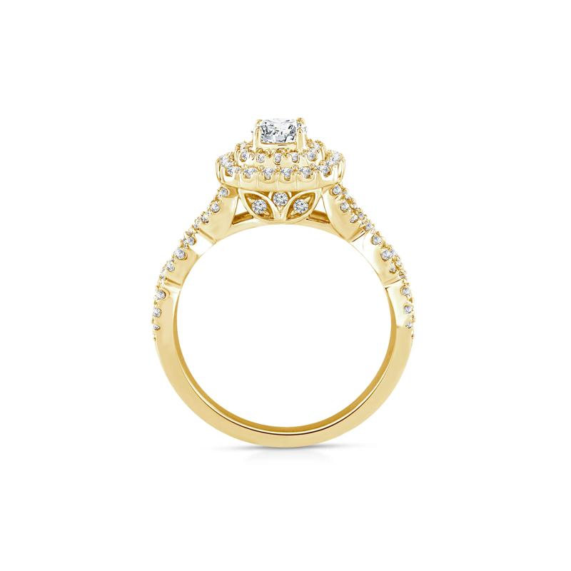 Lab Grown Diamond Engagement Ring in 10K Yellow Gold &#40;1 ct. tw.&#41; – Image 2 of 3