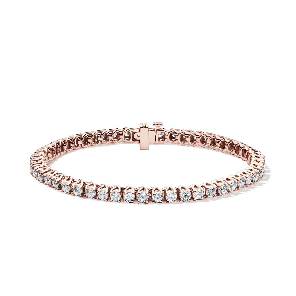 Diamond Tennis Bracelet in 10K Rose Gold (5 ct. tw.) – Image 1 of 2