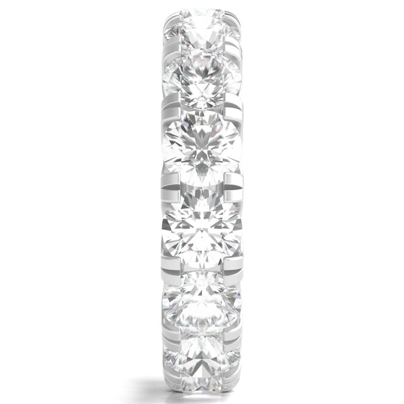 Lab Grown Round Diamond Eternity Band in Platinum &#40;6 ct. tw.&#41; – Image 3 of 3