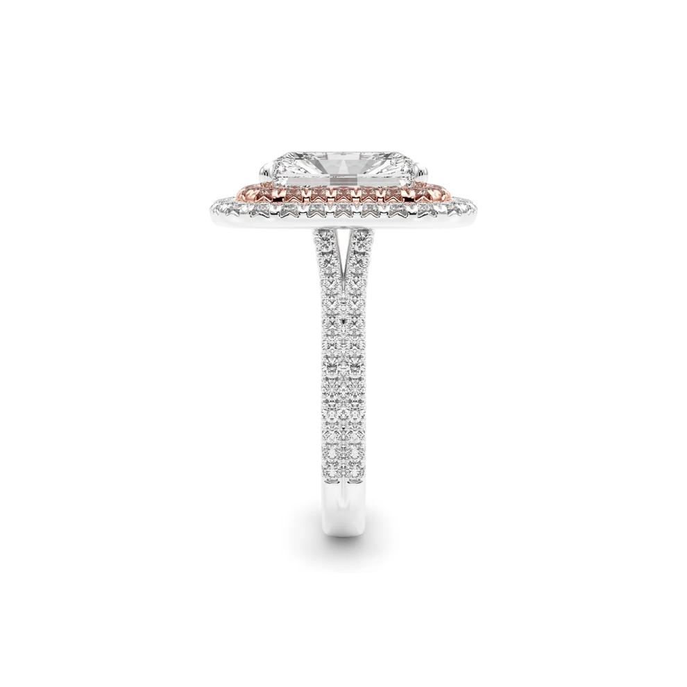 Lab Grown Diamond Engagement Ring with White and Pink Diamonds in 14K White &amp; Rose Gold (5 ct. tw.) – Image 2 of 2