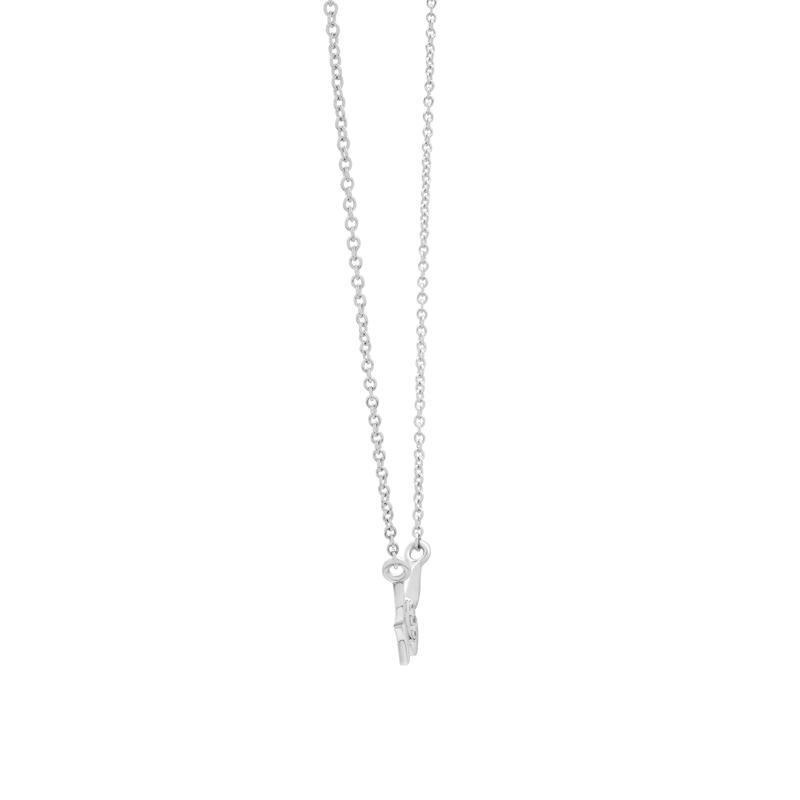 Diamond Accent Butterfly Pendant Necklace in Sterling Silver – Image 3 of 4