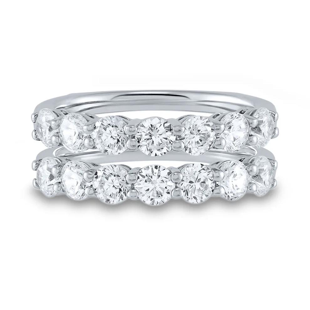 Lab Grown Diamond Ring Enhancer in 14K White Gold (2 ct. tw.) – Image 1 of 3