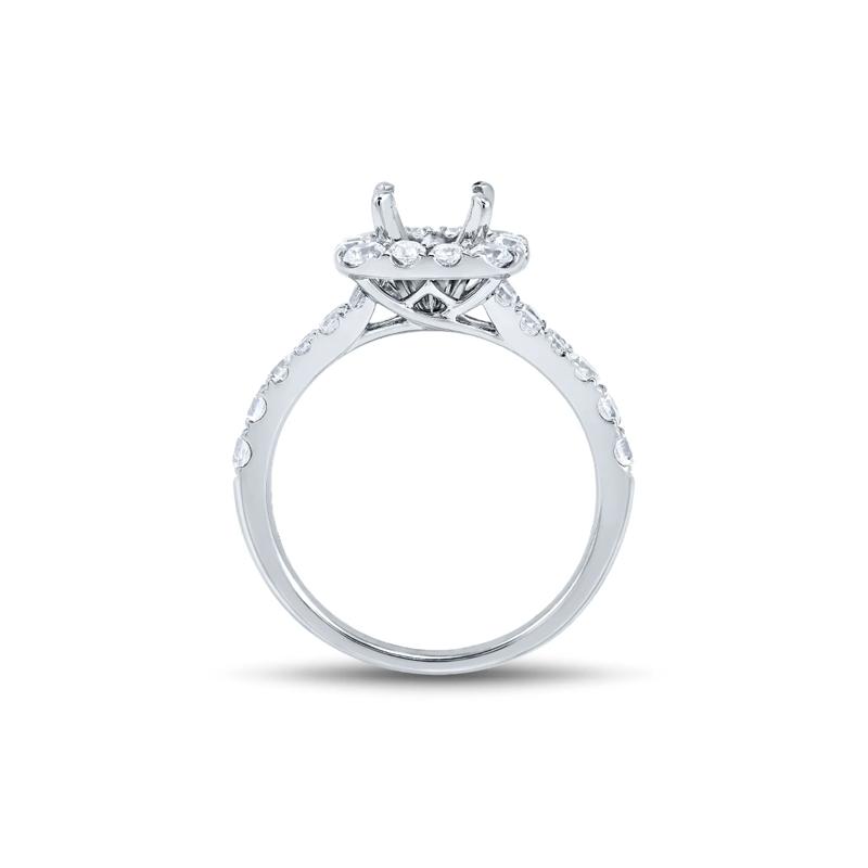 1 ct. tw. Lab Grown Diamond Semi-Mount Engagement Ring in 14K White Gold &#40;Setting Only&#41; – Image 5 of 6