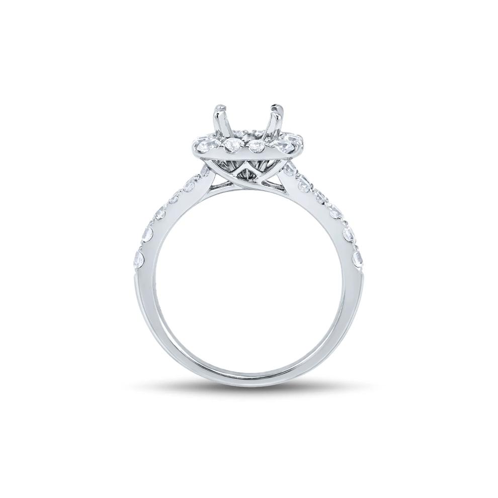1 ct. tw. Lab Grown Diamond Semi-Mount Engagement Ring in 14K White Gold (Setting Only) – Image 5 of 6