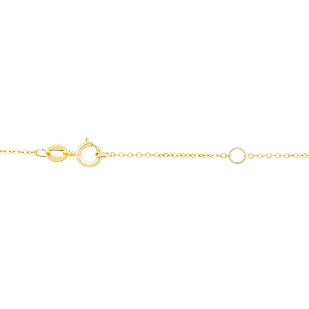 Diamond-Cut Cross Pendant in 14K Yellow Gold – Image 3 of 3