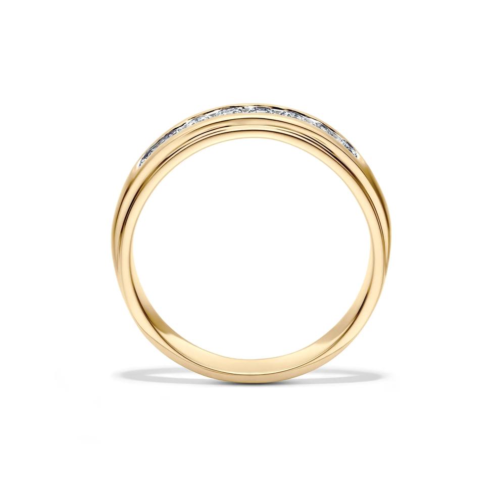 Men's Lab Grown Diamond Channel-Set Band in 10K Yellow Gold (1/2 ct. tw.) – Image 2 of 4