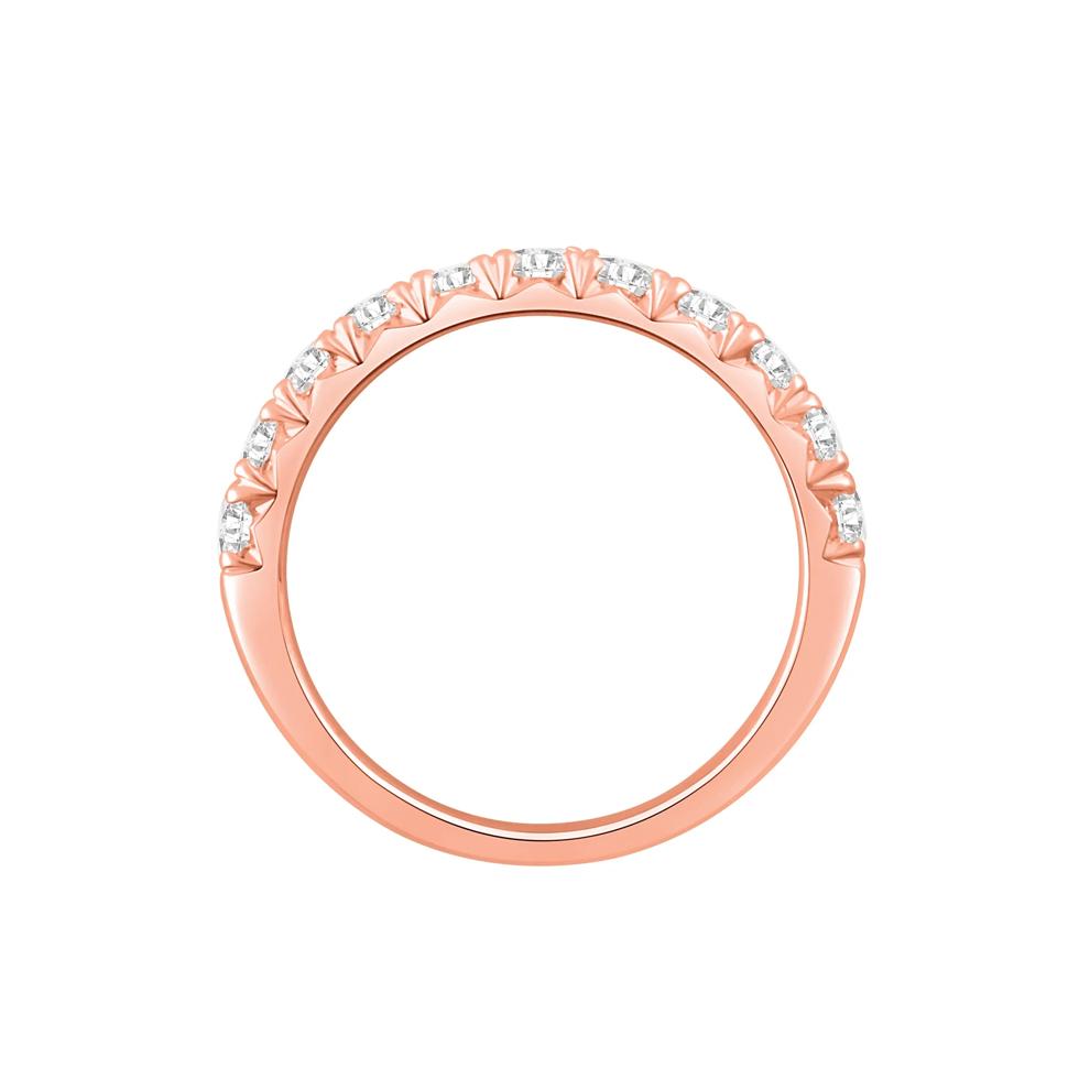 Lab Grown French Pav&eacute; Diamond Band in 14K Rose Gold (1 ct. tw.) – Image 2 of 3